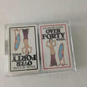 Vintage Playing Cards. Over Age 40. Humorous Quotes